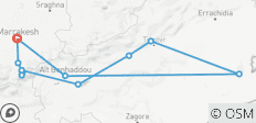  Marokkanische Kasbahs und Wüste - 6 Tage - 12 Destinationen 