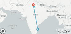  Private 2 Tage Taj Mahal ab Chennai mit Flug - 4 Destinationen 