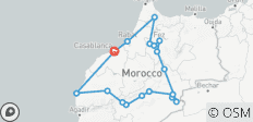  Viaje de 10 días para descubrir Marruecos desde Casablanca - 18 destinos 