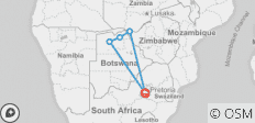  Vic Falls, Chobe, and Okavango Delta 7 Days tour - 5 destinations 