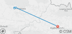  Pokhara Stadtrundfahrt ab Kathmandu - 3 Tage - 7 Destinationen 