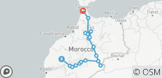  6-Day Private Tour from Marrakech to Tangier: Explore the Desert, Fes, Chefchaouen, and More - 18 destinations 