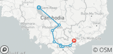  Angkor und die verlorene Zivilisation von Mekong (10 Tage und 9 Nächte) - 9 Destinationen 