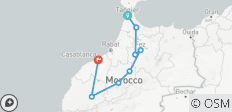  Marokko Rundreise von Tanger nach Casablanca (6 Tage) - 8 Destinationen 