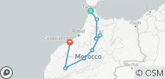  Privatreise von Tanger nach Casablanca über Chefchouan, Fes &amp; Marrakesch - 6 Tage - 8 Destinationen 