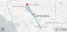  Gemütlich in Phnom Penh-Siem Reap (6 Tage und 5 Nächte) - 2 Destinationen 