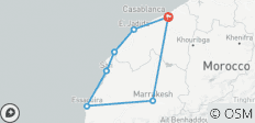  Casablanca to Marrakech and Essaouira tour package - 7 destinations 