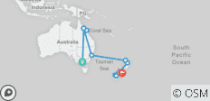  Kontraste von Australien und Neuseeland (18 Tage) - 12 Destinationen 