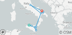  Circuit des secrets siciliens en Sicile, à Matera et dans les Pouilles 2025 - 15 destinations 