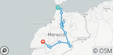  Tangier Merzouga Marrakesch - 5 Tage - 15 Destinationen 