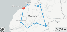  Wüste &amp; Reichsstädte in Marokko - 8 Tage - 14 Destinationen 