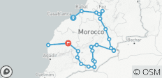  15-tägiges Marokko-Abenteuer: Kaiserstädte und Sahara-Wüste - 25 Destinationen 