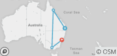  Die wichtigsten Sehenswürdigkeiten Australiens - 4 Destinationen 