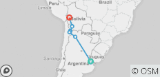  Von Buenos Aires nach La Paz via Uyuni (15 Nächte) - 8 Destinationen 