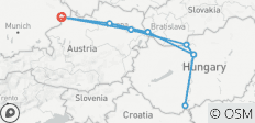  8 tage Passau-Südungarn-Budapest-Passau - 9 Destinationen 