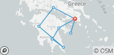  6-daagse Peloponnesos Tour, Delphi &amp; Saronische Eilanden Cruise - 9 bestemmingen 