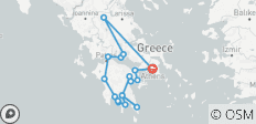  Circuit de 6 jours vers les châteaux mythiques du Péloponnèse, Olympie, Delphes, Météores - 18 destinations 