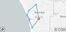  Namibian Discovery Safari 10 Days/ 9 Nights ( Comfort) - 8 destinations 