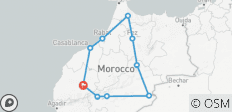  Individuelle Rundreise ab Marrakesch (6 Tage) - 10 Destinationen 