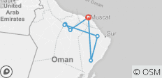  Herrlichkeit des Ostens: Oman Kurzreise - 3 Tage - 6 Destinationen 