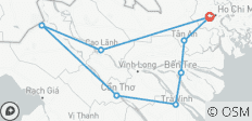  Cyclisme dans le delta du Mékong au Vietnam 5 jours - 8 destinations 