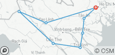  Cyclisme dans le delta du Mékong au Vietnam 5 jours - 8 destinations 