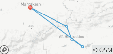  Ouarzazate mit Übernachtung, 4 Tage, Private Tour - 5 Destinationen 