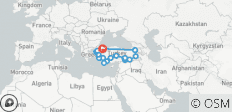  Privé 17-daagse rondreis van oost naar west door Turkije - 19 bestemmingen 