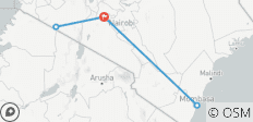  3 dagen Maasai Mara en 3 dagen Mombasa - 5 bestemmingen 