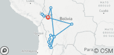  Bolivien: Sehen und erleben Sie fast ALLES in 10 Tagen, 1. Klasse individuelle Rundreise - 16 Destinationen 