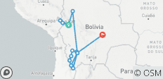  Bolivia: See &amp; Do Almost it ALL in 10 Days, 1st Class Traveling - 15 destinations 