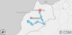  Marrakesch - Fes - Kamelfahrt 3 Tage - 11 Destinationen 