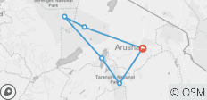  Northern Tanzania Circuit (Camping) - 6 Days - 6 destinations 