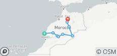  Von Essaouira, über Marrakesch, durch die Wüste nach Fes (6 Tage) - 9 Destinationen 