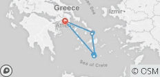  Santorini, Mykonos, Delos und Sonnenuntergangskreuzfahrt zum Vulkan (9 Tage) - 9 Destinationen 