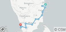  South India Temple Tour with Kerala (House Boat Experiences) - 13 destinations 