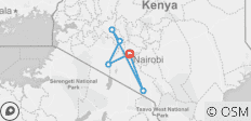  6 Tage/5 Nächte Abenteuer in Masai Mara, Lake Nakuru, Amboseli (Comfort) - 6 Destinationen 