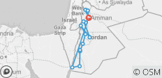  10-daagse 9 Nachtelijke Jordaanreis hoogtepunten - 15 bestemmingen 