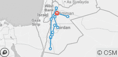  11 dagen 10 nachten Panorama Jordanië Tour - 15 bestemmingen 