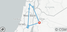  3 Dagen - 2 Nachten Tour naar Jeruzalem, Bethlehem, Nazareth en Galilea vanuit Jordanië (JR-JHT-005) - 10 bestemmingen 