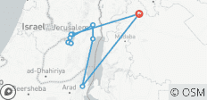  Excursión de 03 días y 02 noches a Jerusalén, Jericó, Qumrán y Masada desde Ammán y Jordania (3 días completos) (JR-JHT-006) - 10 destinos 