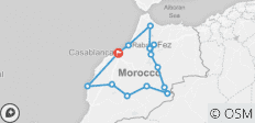  Marokko Sightseeing Kleingruppenreise - 14 Destinationen 