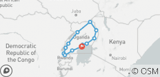  20 dagen Ontsnappen in het wilde en culturele land van Oeganda - 13 bestemmingen 