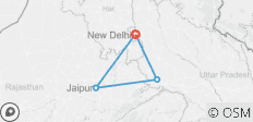  India\'s Most popular Golden Triangle Tour with Taj Mahal Sunrise view &amp; Mathura All inclusive - 4 destinations 