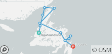  Newfoundland &amp; Labrador West to East - 13 destinations 