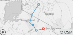  Luxusreise von Kenia nach Tansania - 10 Tage - 6 Destinationen 
