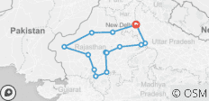  Delhi, Agra &amp; Rajasthan Rundreise - 14 Destinationen 