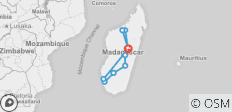  Gecombineerde rondreizen Madagaskar in 14 dagen (zuidelijk en noordwestelijk deel) - 10 bestemmingen 