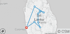  circuits de plusieurs jours au sri lanka 5 jours avec chauffeur privé, véhicule et hébergement H/B - 10 destinations 