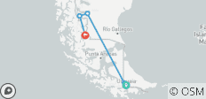  Argentinisches und chilenisches Patagonien: Calafate, Ushuaia und Puerto Natales - 7 Tage - 5 Destinationen 